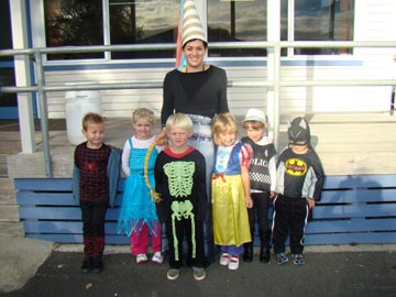 Room 1 in their outfits
